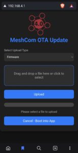 Meshcom OTA Update